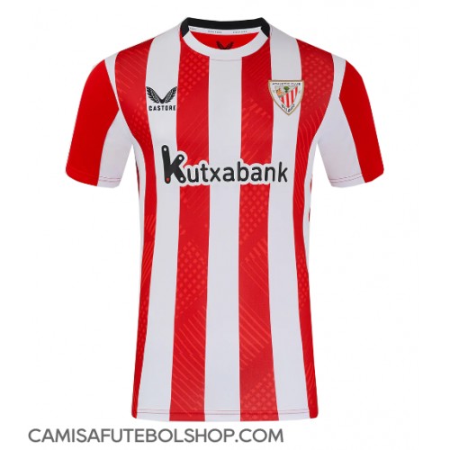 Camisa de time de futebol Athletic Bilbao Replicas 1º Equipamento 2024-25 Manga Curta
